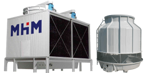 Cooling tower with accessories shown on the MHM Machineries products page slider