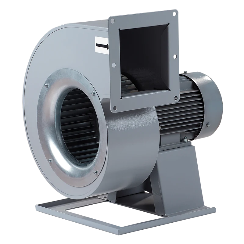 Industrial centrifugal fan with scroll housing and direct-driven impeller